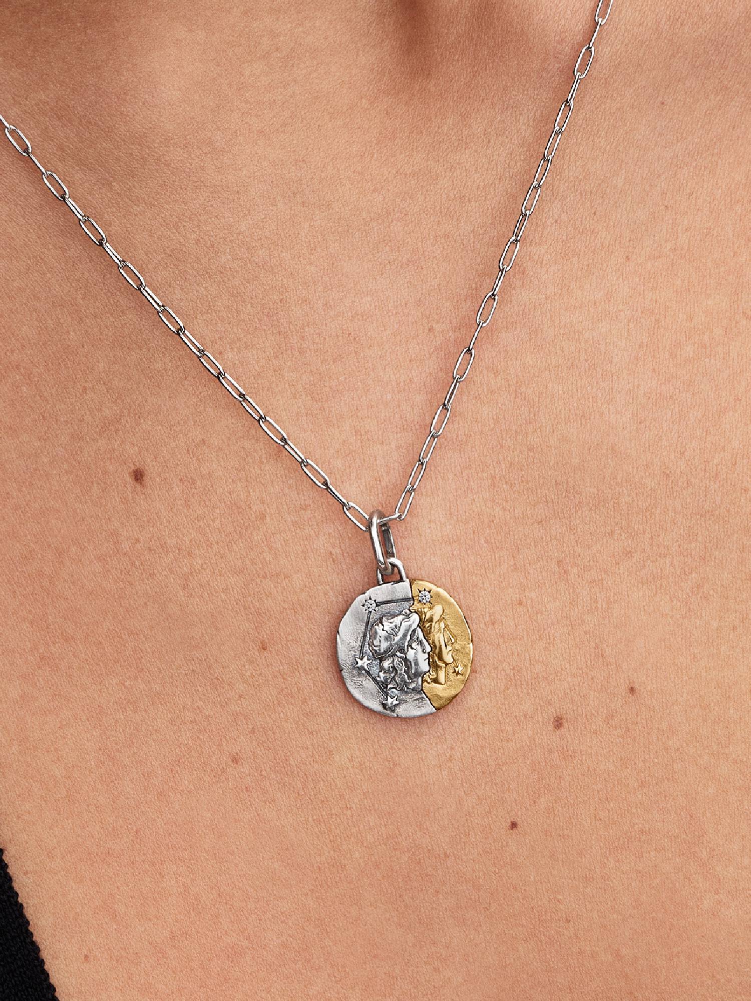 Charm Médaillon Signe du Gémeaux