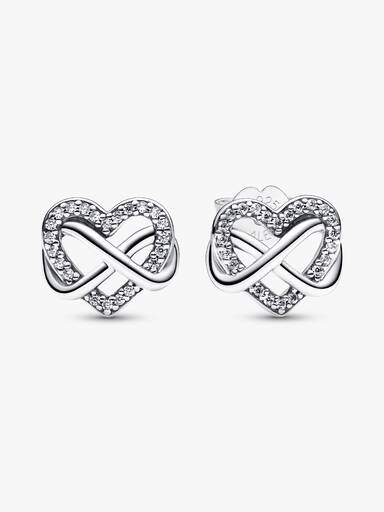 Clous d'Oreilles Cœur Infini Scintillants