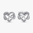 Clous d'Oreilles Cœur Infini Scintillants Clous d'Oreilles Cœur Infini Scintillants