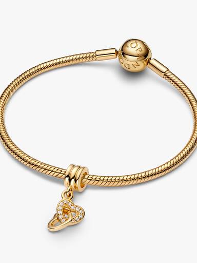 Charm Pendant Cœurs Entrelacés