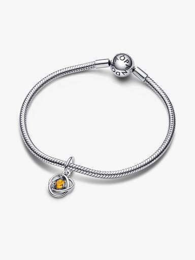 Charm Pendant Cercle Éternité Miel