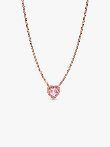 Collier Cœur Rose