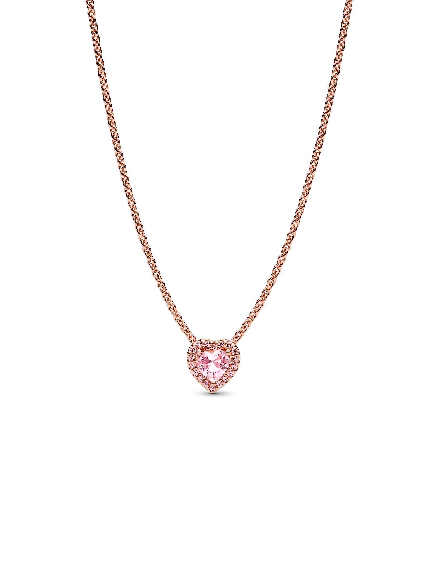Collier Cœur Rose