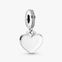 Charm Pendant Plaque Cœur Gravable Charm Pendant Plaque Cœur Gravable
