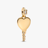 Pendentif Clé Cœur Gravable Doré Pendentif Clé Cœur Gravable Doré