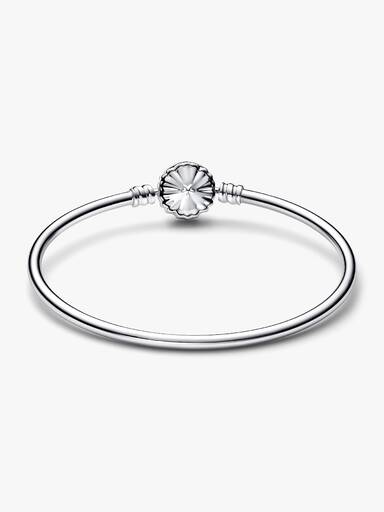 Bracelet Jonc Fermoir Flocon de Neige Scintillant Pandora Moments
