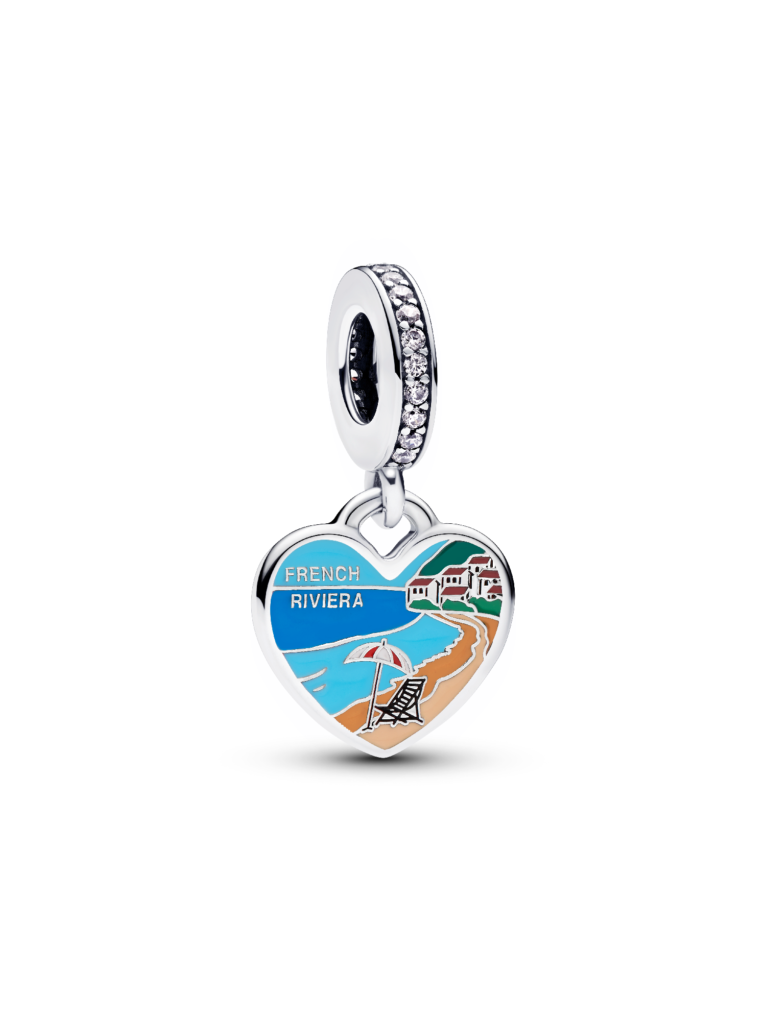 Charm Pendentif Cœur Gravable French Riviera