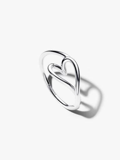 Bague Cœur Organique Petit modèle