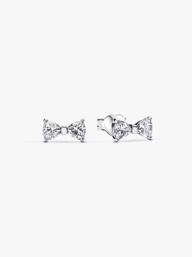 Petits Clous d'Oreilles Nœud Scintillant