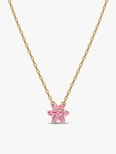 Coffret Cadeau Fleur Rose Scintillante Doré