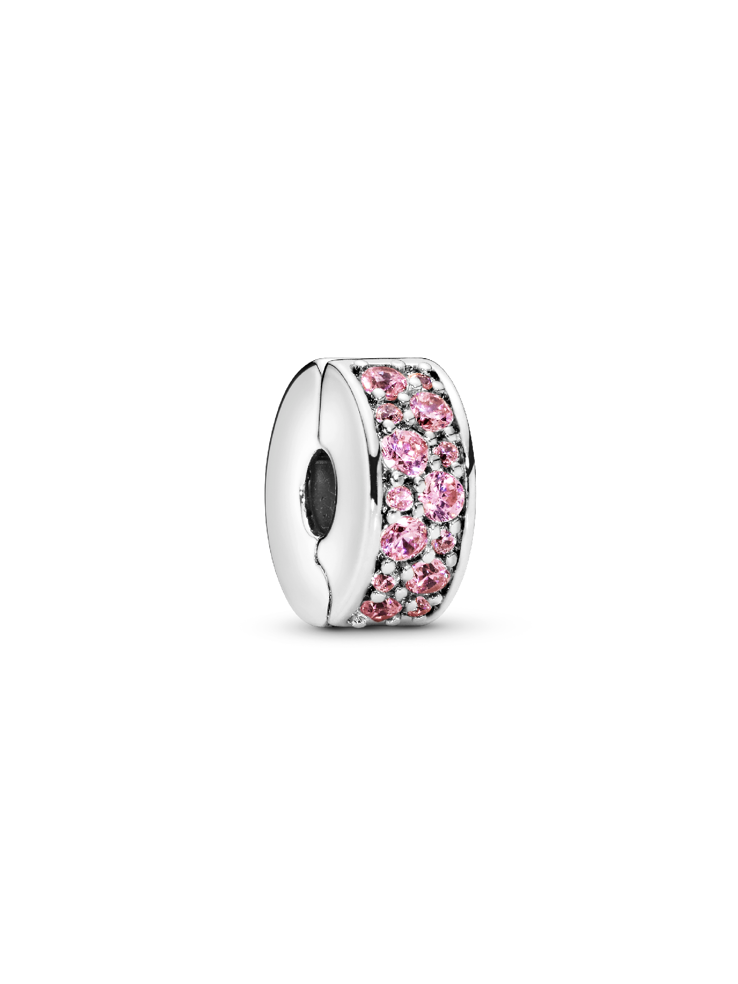 Charm Clip Pavé Rose