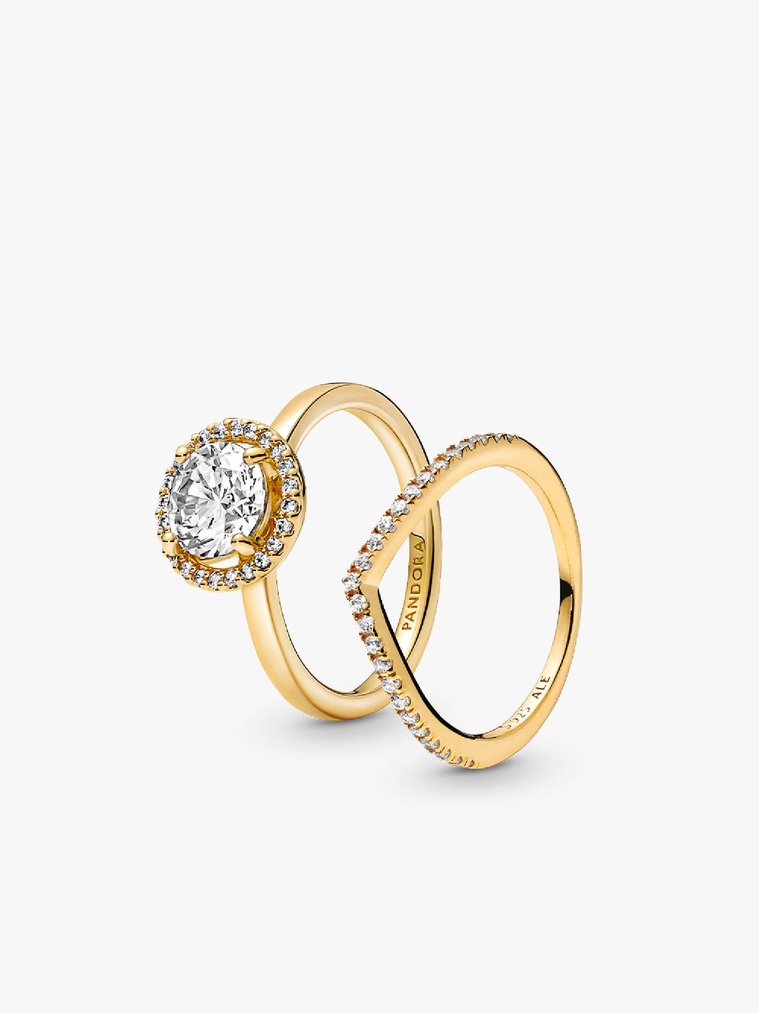 Coffret Cadeau Brillant ensemble d’bagues Halo