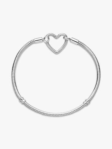 Bracelet Maille Serpent Fermoir Cœur