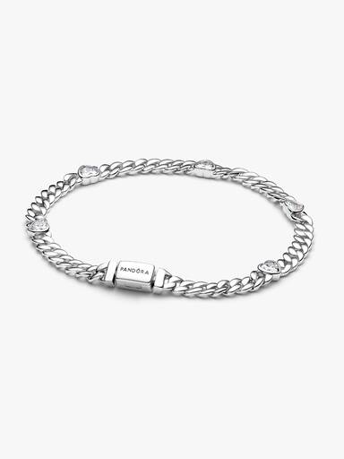 Bracelet Maille Cubaine Cœur