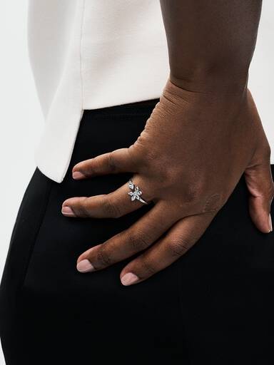 Bague Ouverte Herbier Scintillant