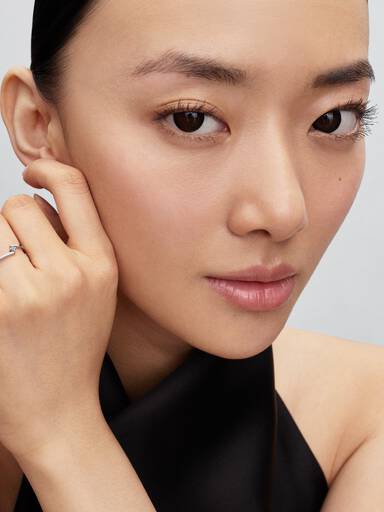 Bague Solitaire Fendue