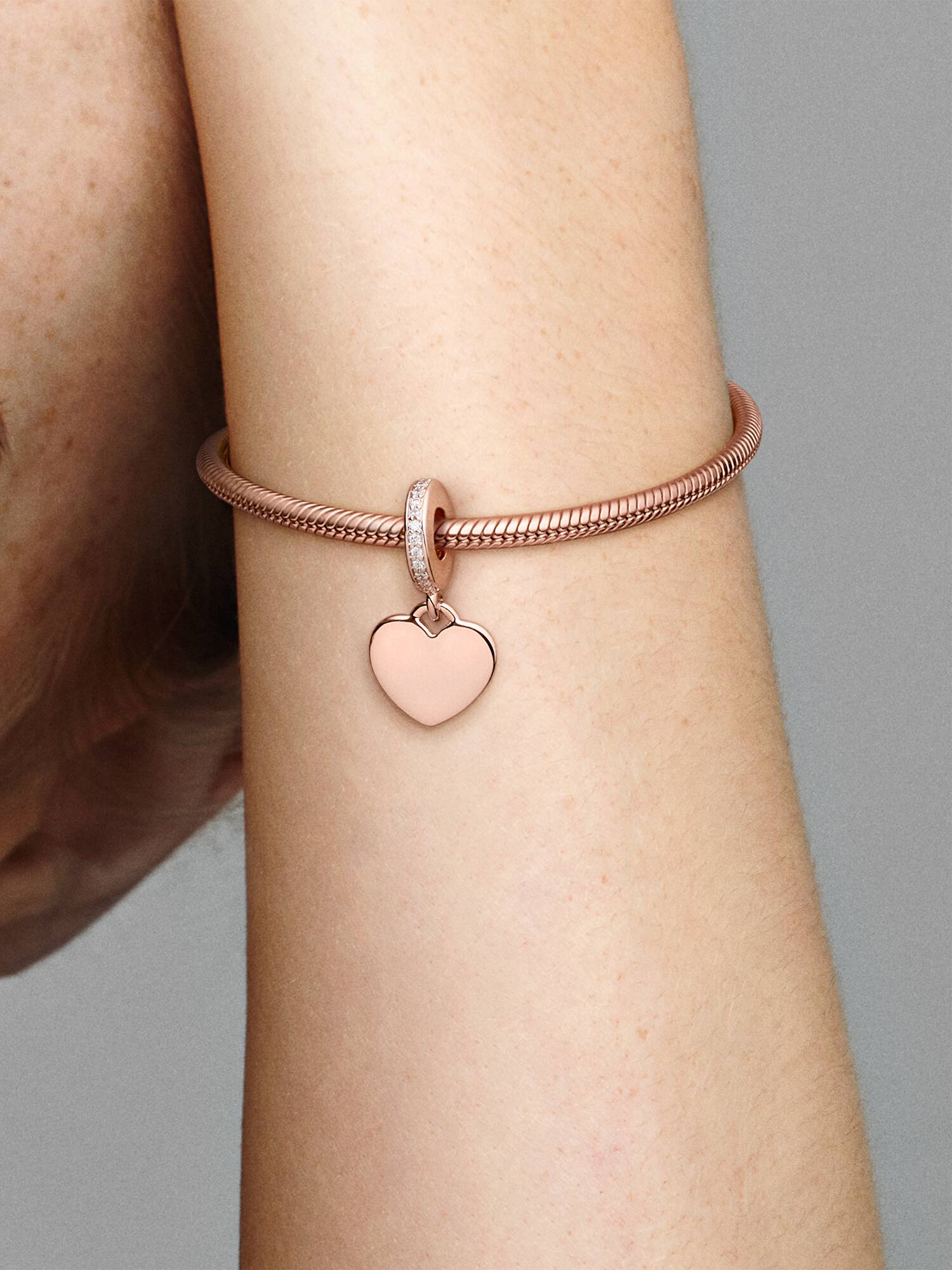 Charm Pendant Plaque Cœur Gravable