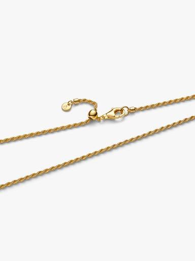 Collier Maille Corde Doré