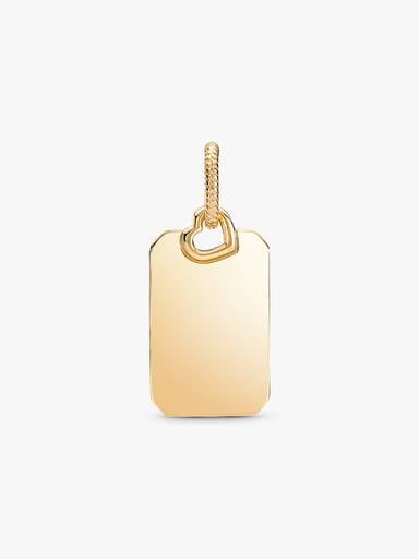 Pendentif Plaque Rectangulaire Gravable