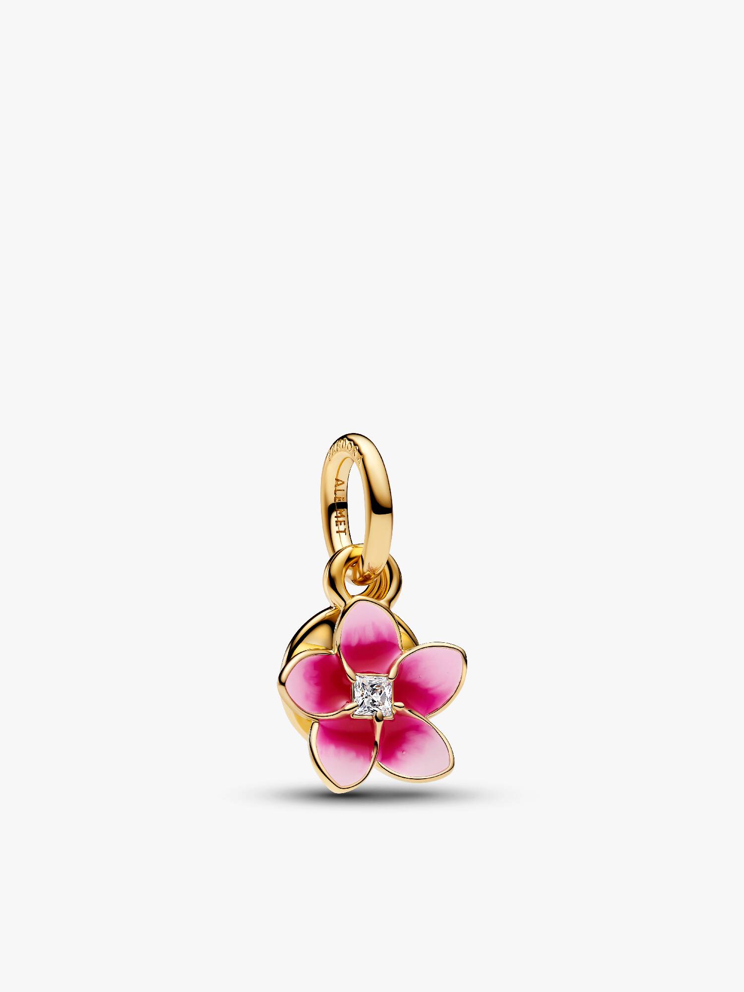 Charm Pendant Disney Vaiana Fleur de Plumeria Doré
