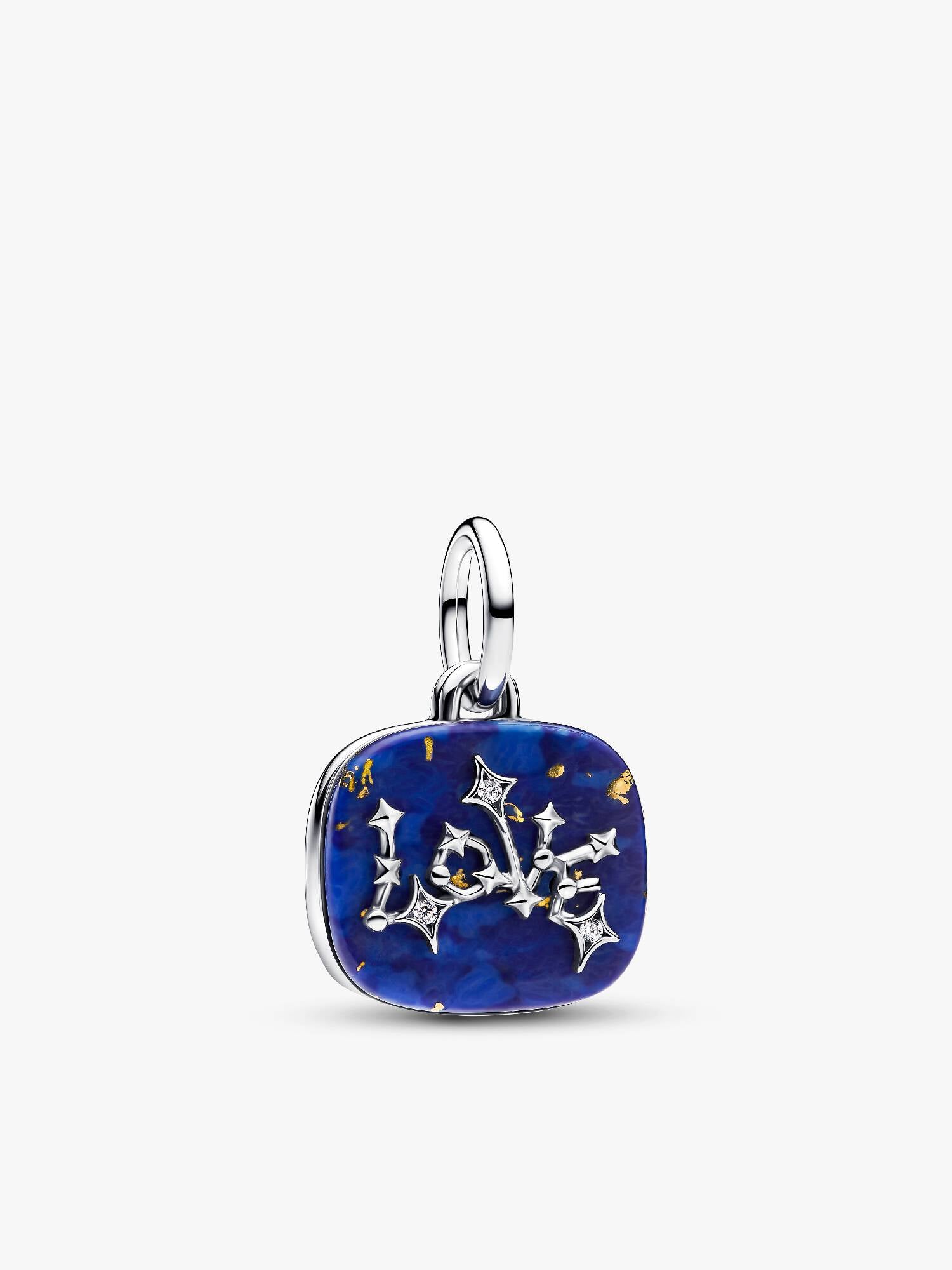 Charm Pendant Double Constellation Love Bleu Céleste