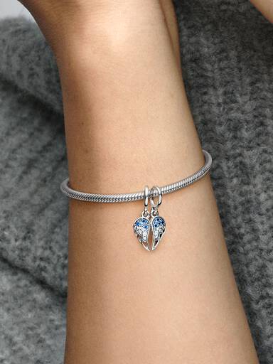 Charm Pendant Ailes d’Ange Séparables Scintillantes