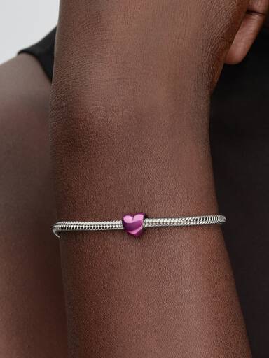 Mini Charm Cœur Rose