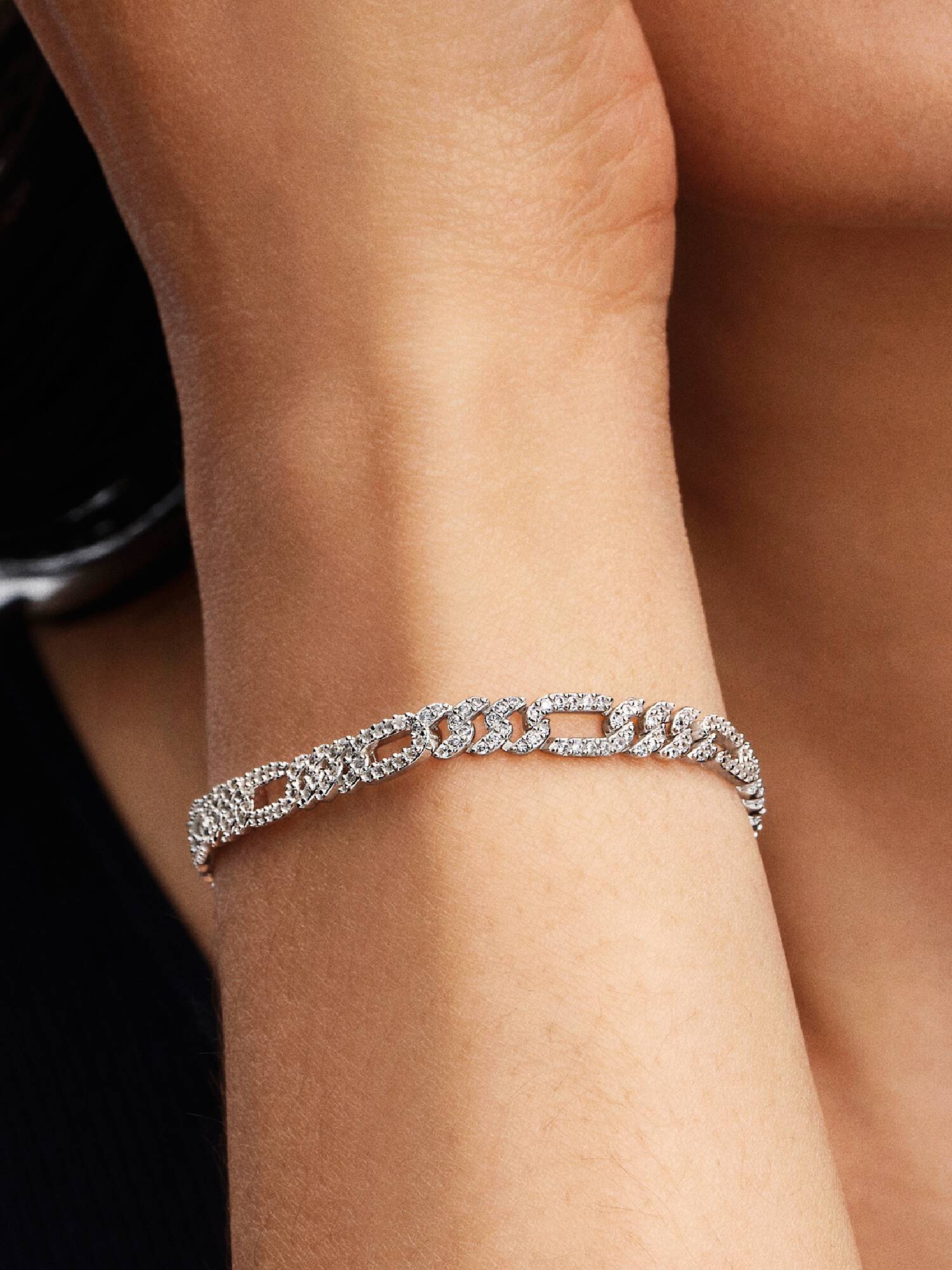 Bracelet Maille Cubaine Ovale