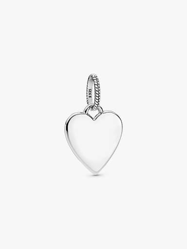 Pendentif Étiquette Cœur Gravable