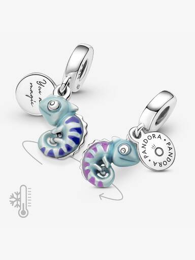 Charm Pendant Caméléon Versicolore