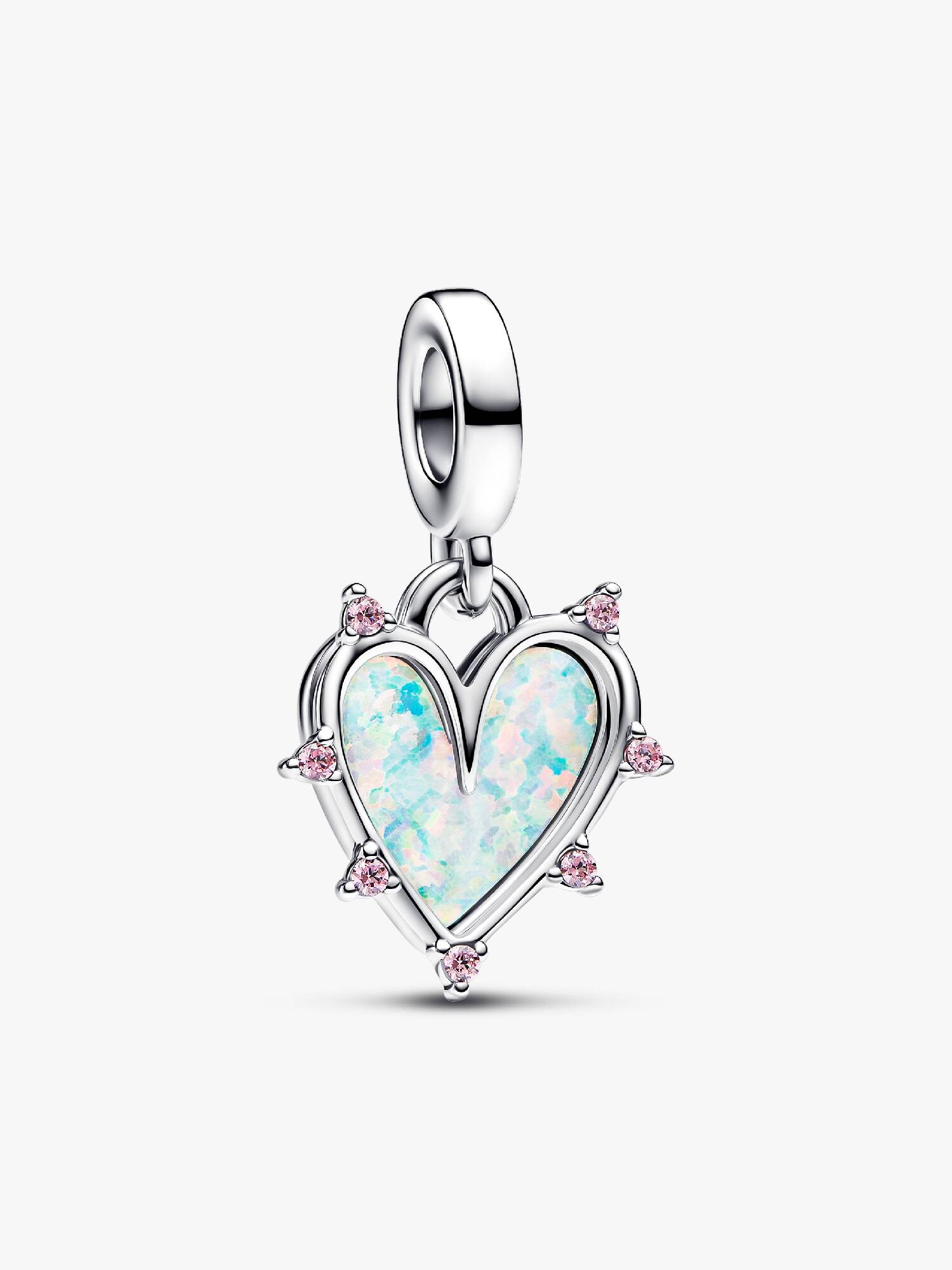 Charm Pendant Double Opalescent Amitié