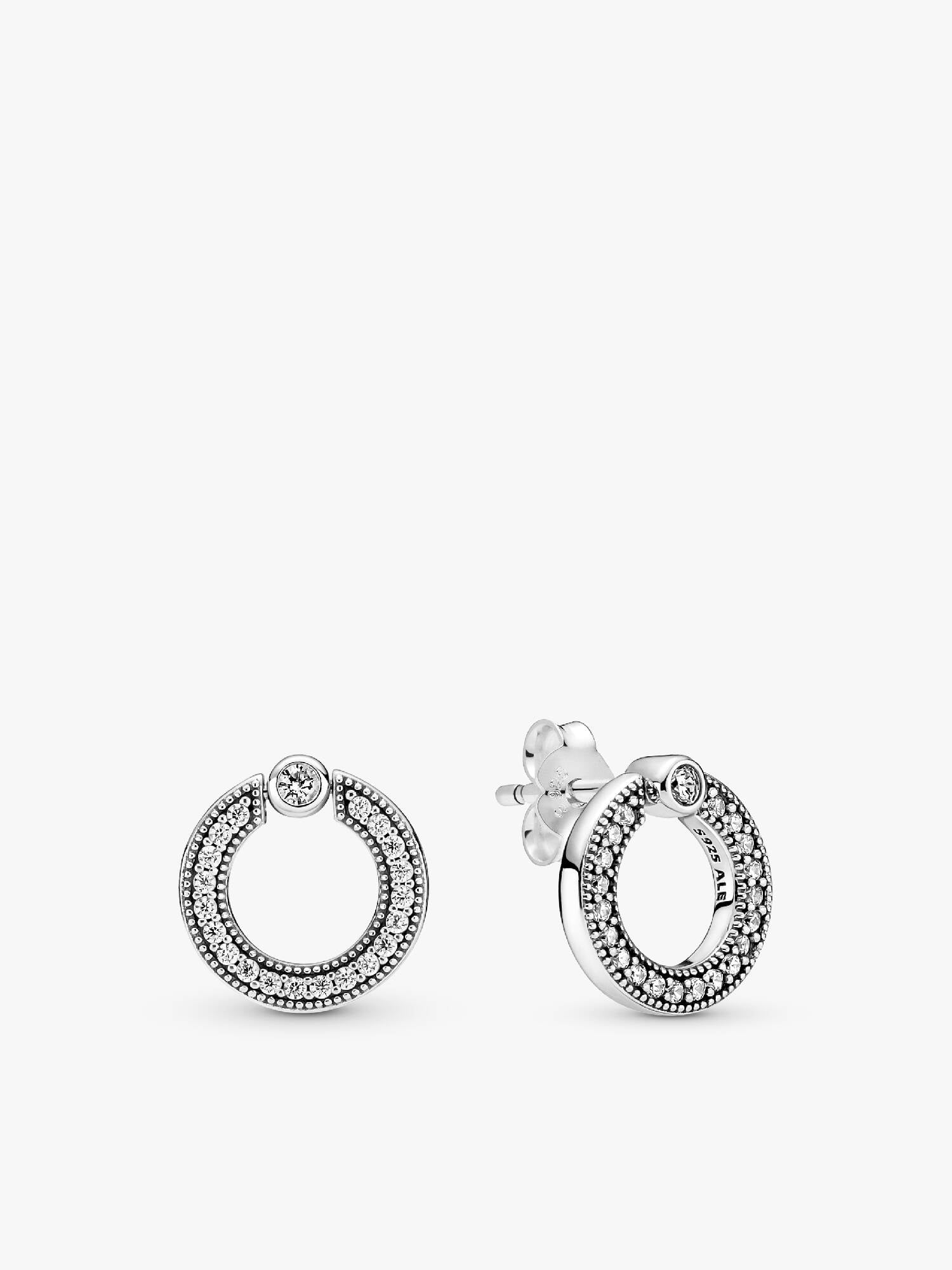 Clous d'Oreilles Réversibles Pavé & Cercle Signature