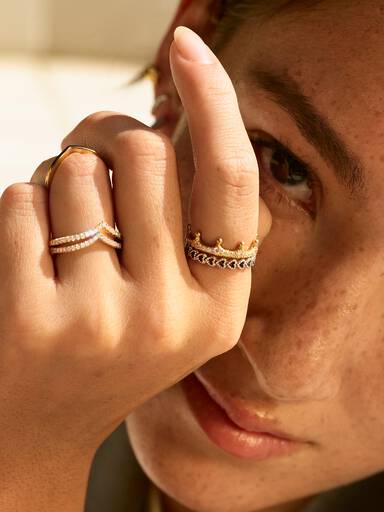 Bague Couronne de Cœurs