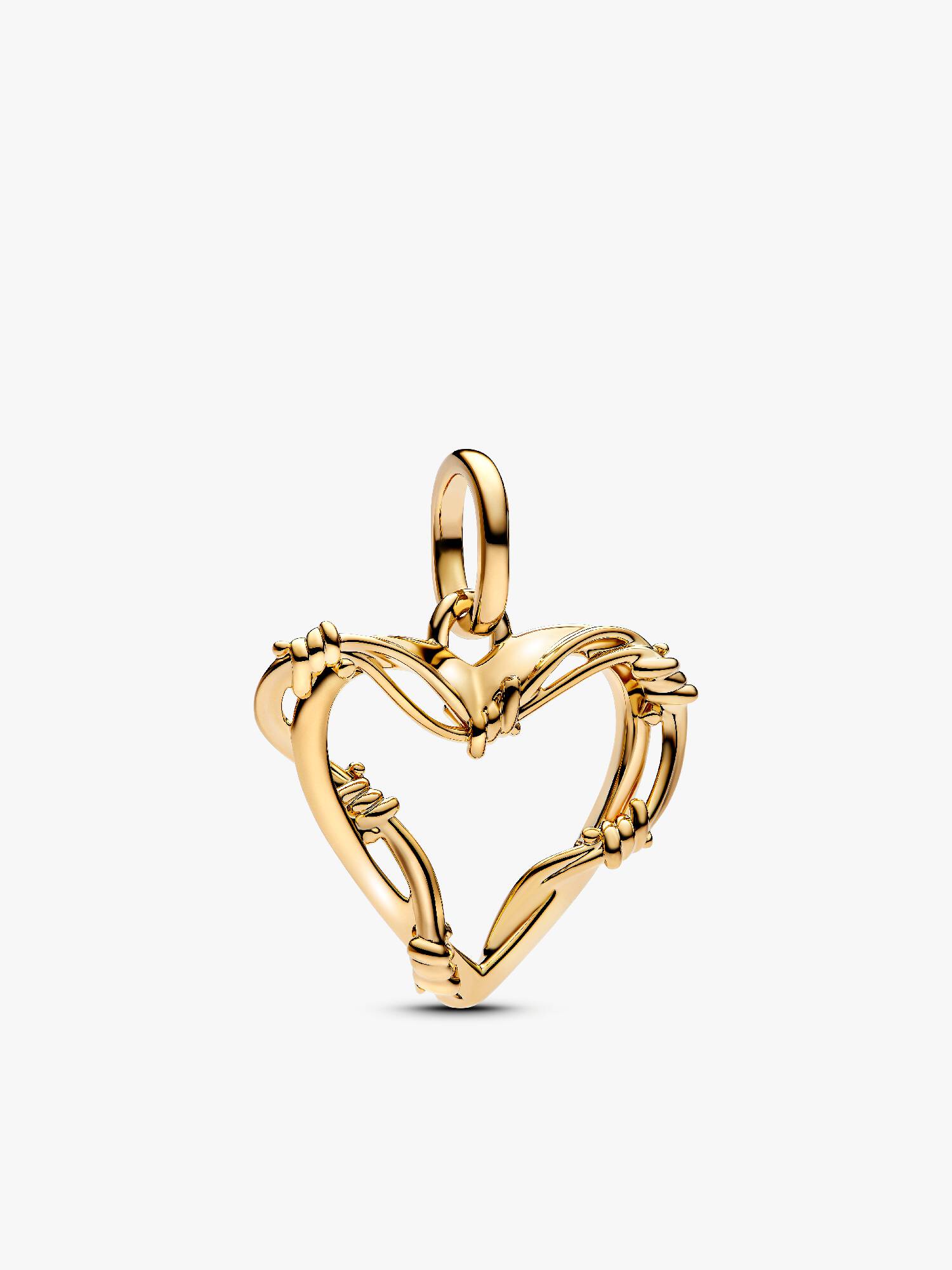 Charm Pendant Cœur Fil de Fer