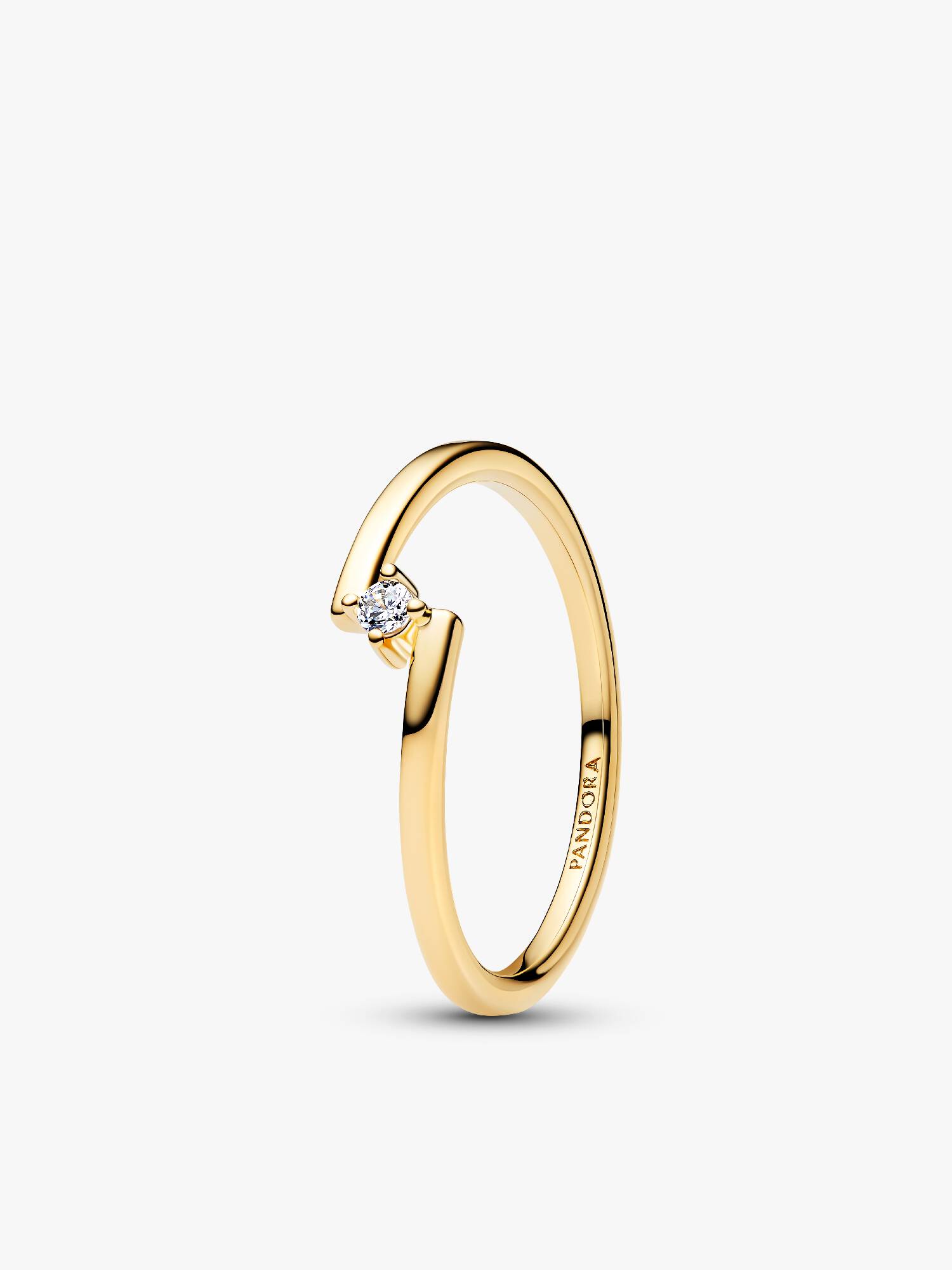 Bague Solitaire Fendue