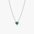 Collier Cœur Vert Surélevé Collier Cœur Vert Surélevé