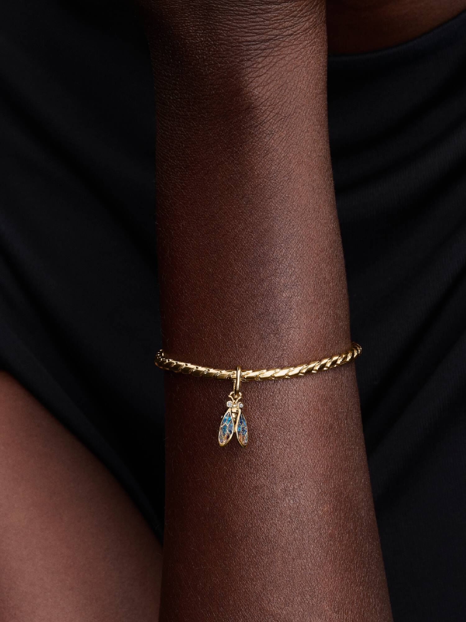 Charm Pendant Cigale Doré
