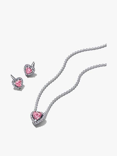 Coffret Cadeau Bijoux Cœur Rose