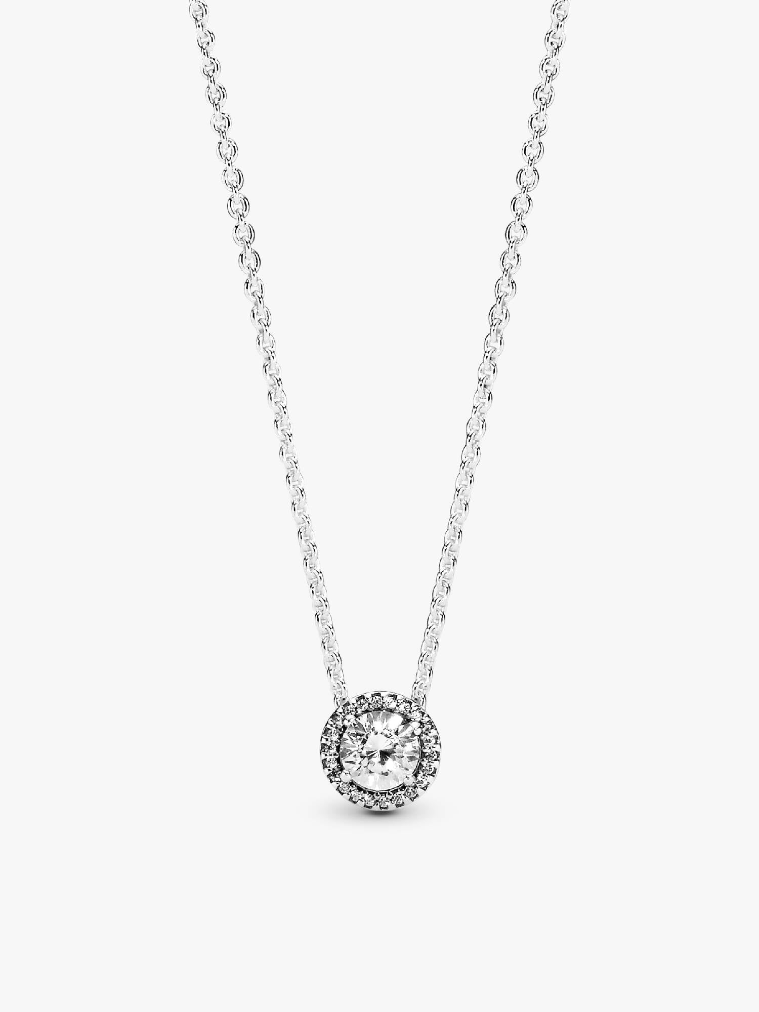 Collier Halo Scintillant Rond