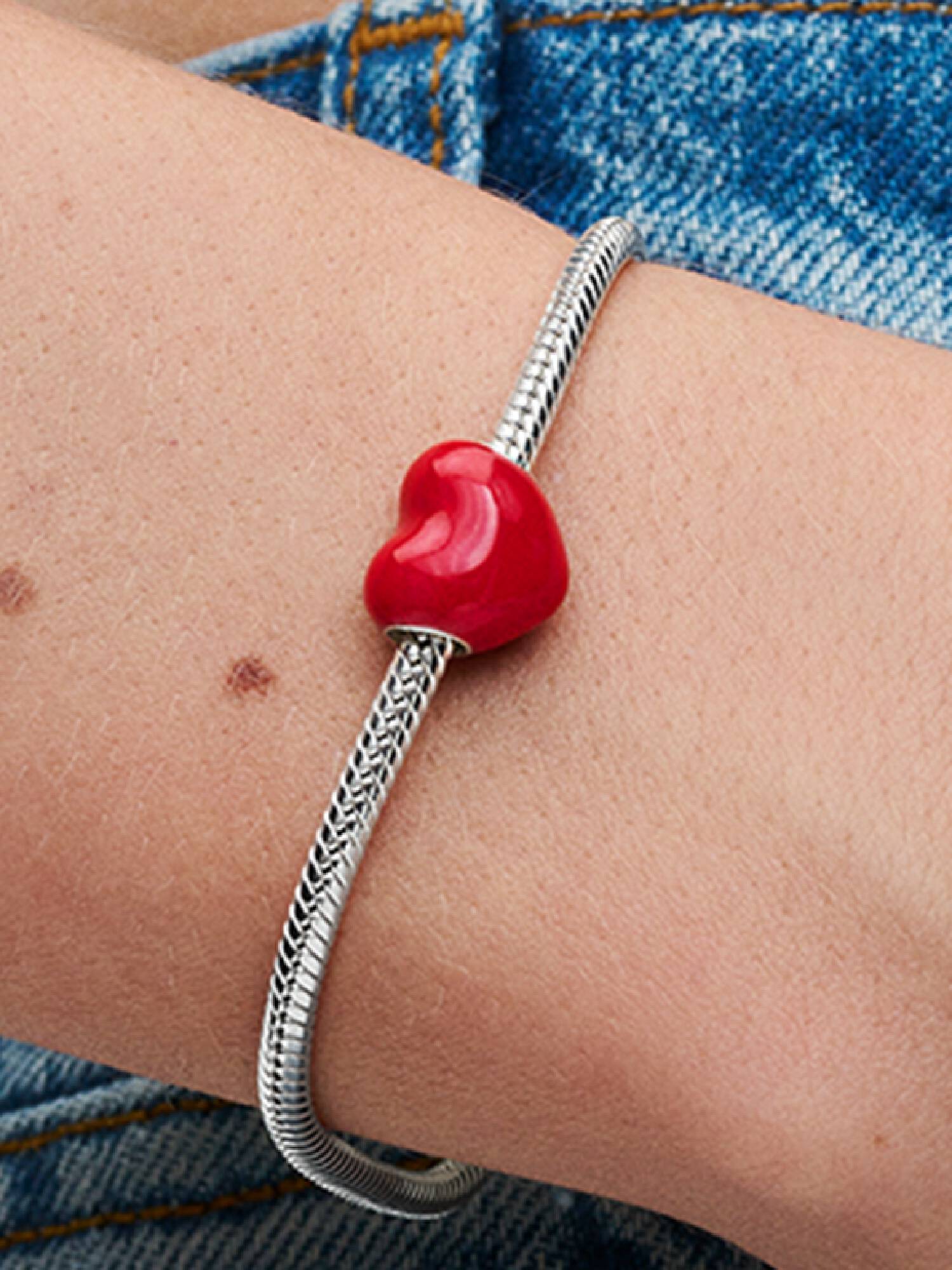 Charm Cœur Message Caché Changeant de Couleur