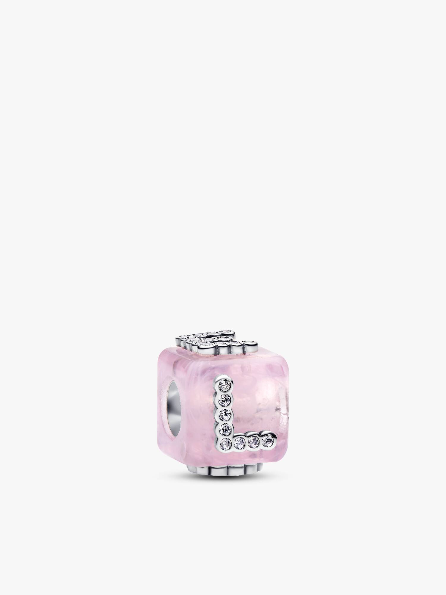 Charm Cube Love Murano Rose