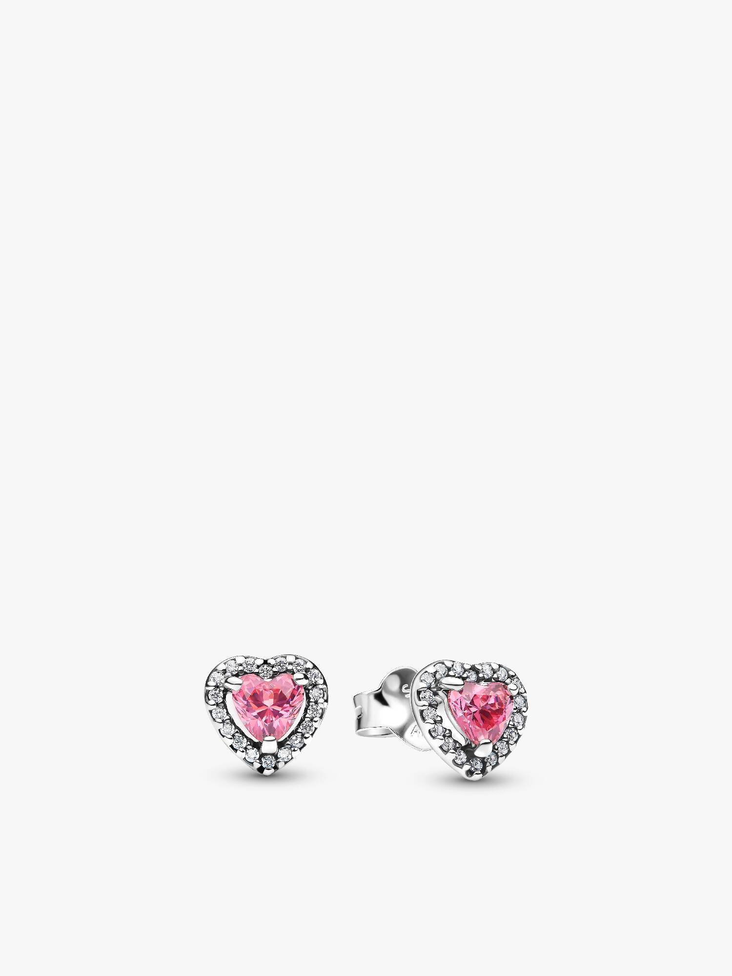 Clous d'Oreilles Cœurs Surélevés Roses