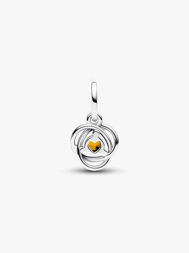 Charm Pendant Cercle Éternité Miel