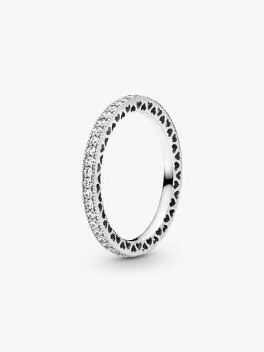 Bague Scintillement & Cœurs