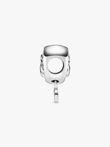 Charm Empreinte de patte & Cœur Scintillant