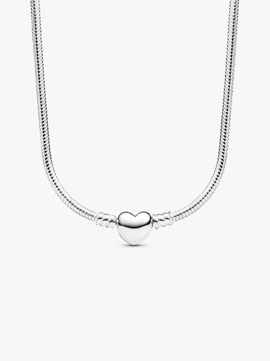 Collier Maille Serpent Fermoir Cœur