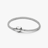 Bracelet Maille Tissée Scintillant Fermoir Cœur Bracelet Maille Tissée Scintillant Fermoir Cœur