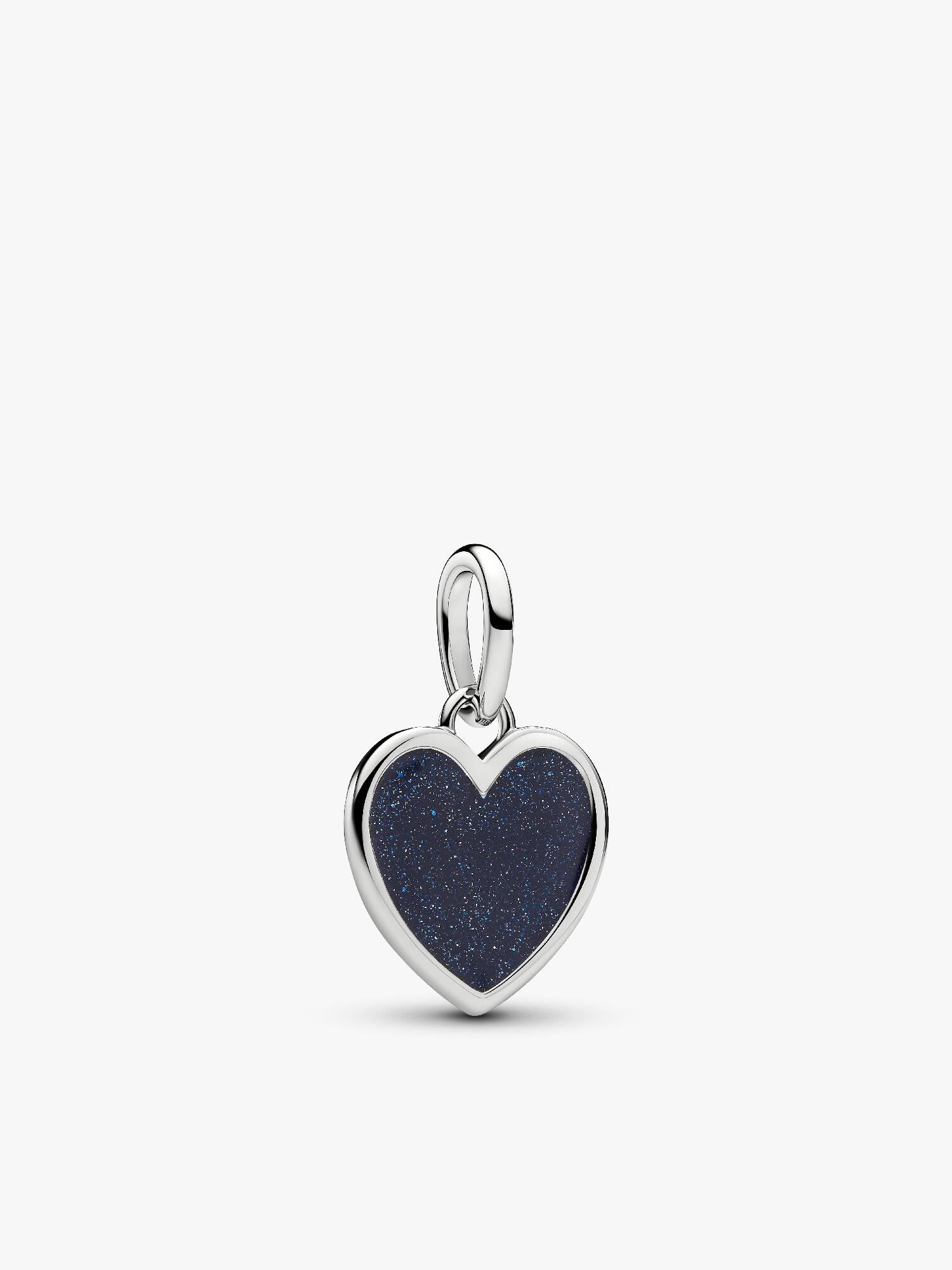 Charm Pendant Cœur Rouge Gravable