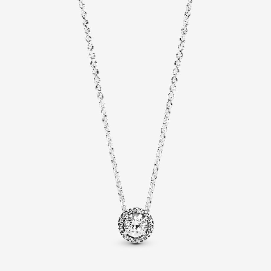 Collier Halo Scintillant Rond image number 0