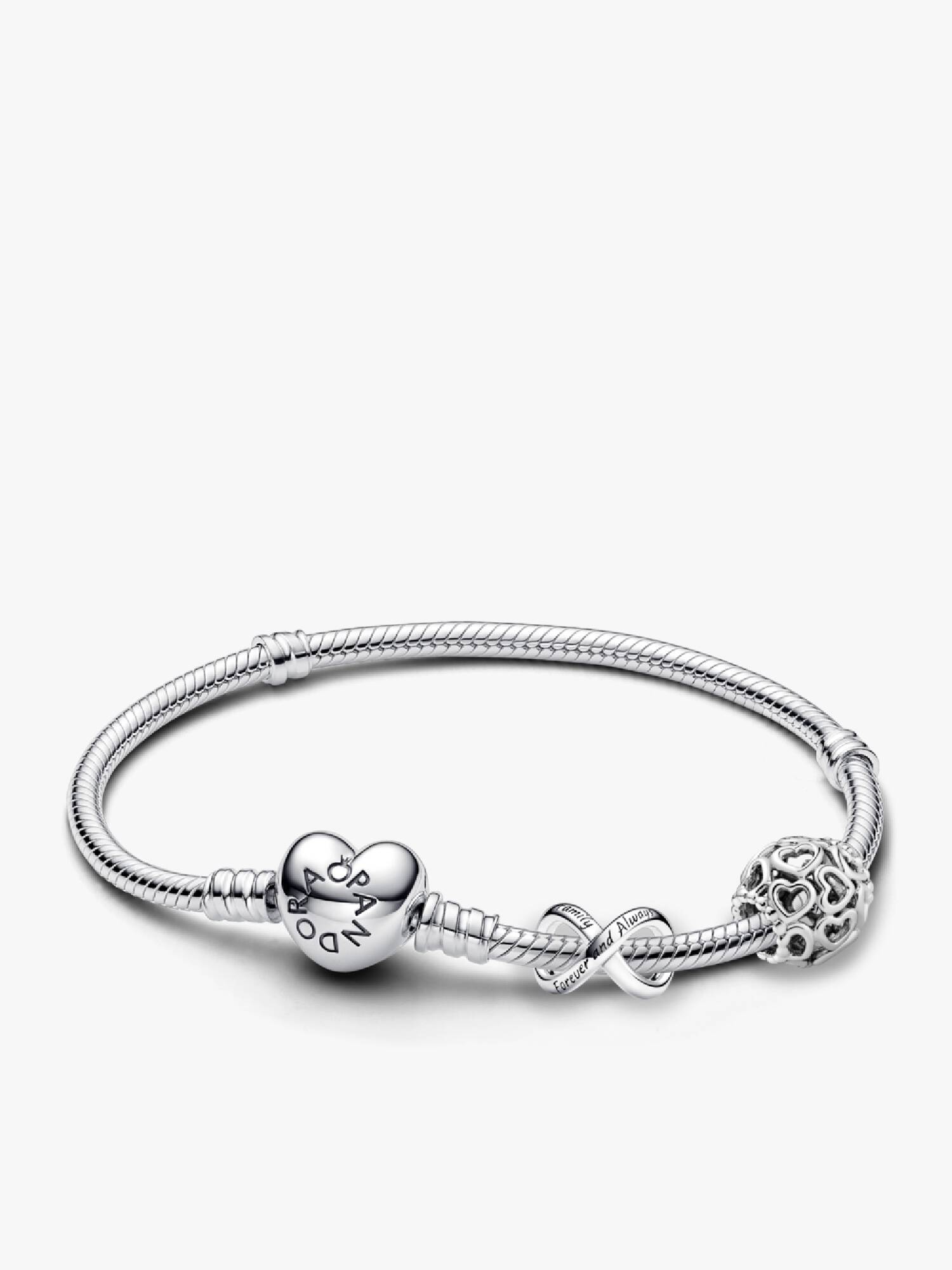 Bracelet Composé Infini Forever & Always et Cœurs